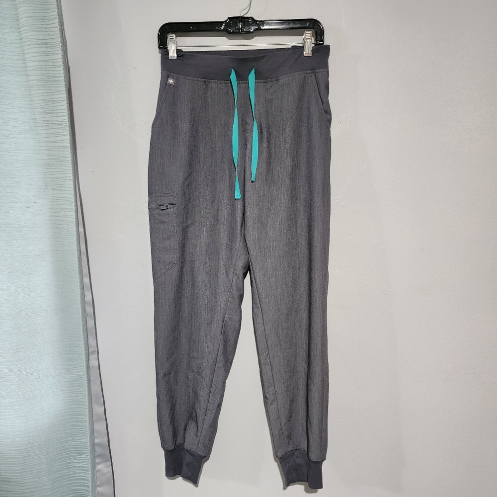 FIGS Zamora Jogger Scrub Pants Gray Size L